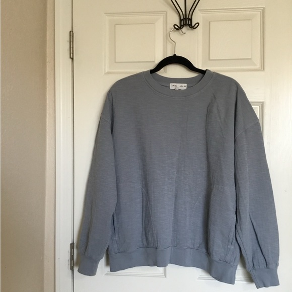 Apiece Apart Blue Oversized Pullover Sweater/ Dinas Organic Cotton Jogger Pants - Picture 3 of 16